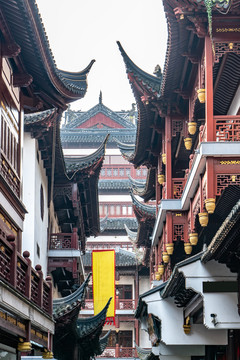 上海豫园老街古建筑