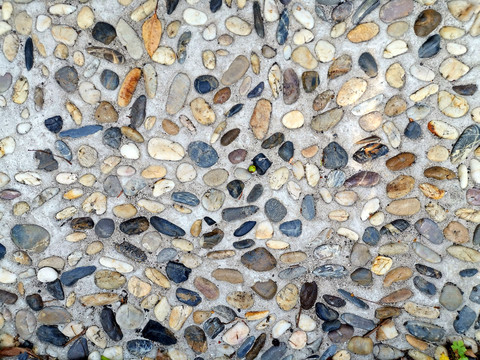 鹅卵石水泥地面纹理素材