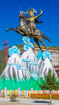 格萨尔王雕塑