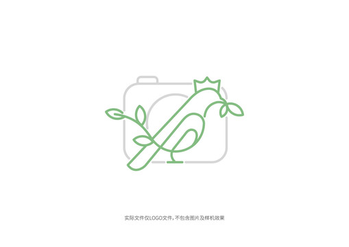 相机鸟logo商标字体字母标志