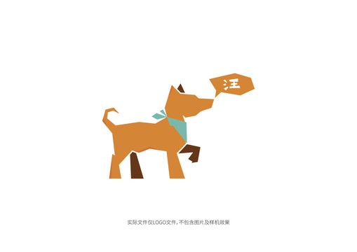 对话狗logo商标字体字母标志