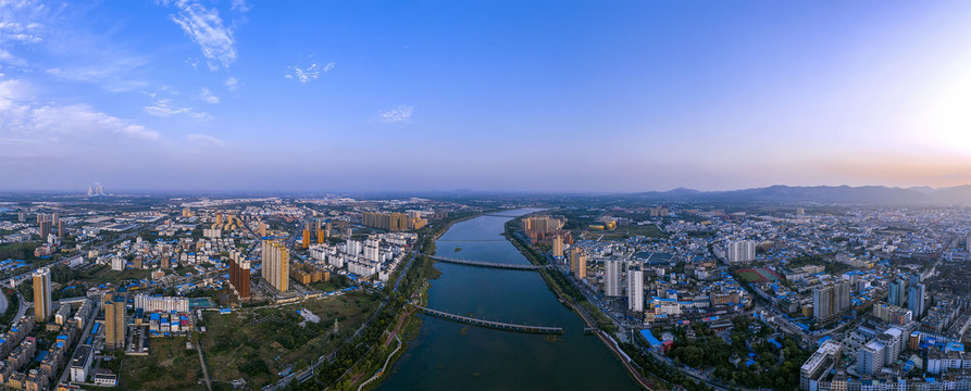 内乡县城全景宽幅大图