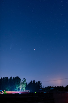 乡村夏季星空