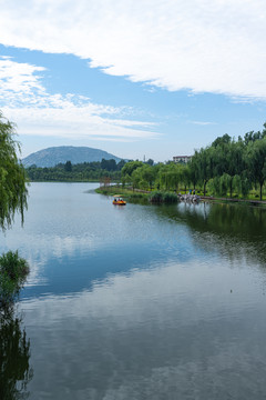 山东济宁邹城唐王湖公园