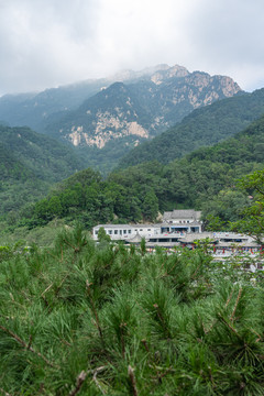 泰山风景区中天门停车场