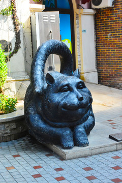柴郡猫雕塑