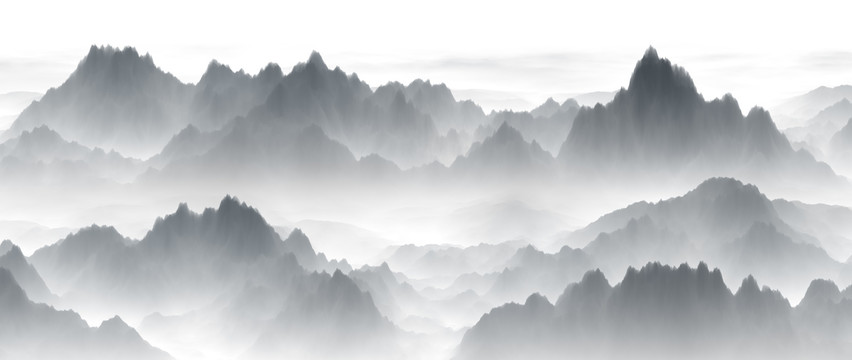山水背景墙
