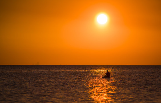 太湖落日