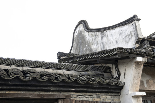 乌镇古建筑屋顶