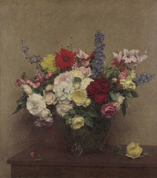 亨利·方丹·拉图尔花卉油画