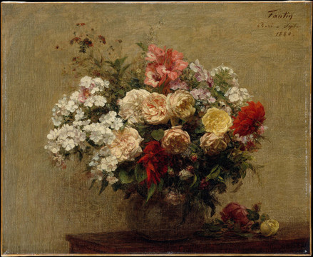 方丹·拉图尔欧式花卉油画