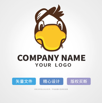 卡通鸭logo