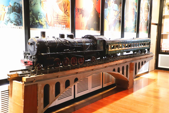 老式火车模型