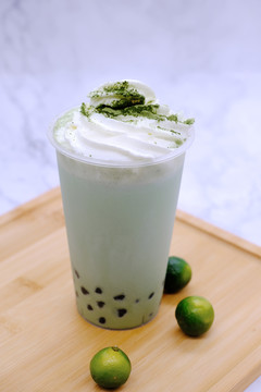 珍珠抹茶