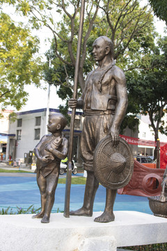 淇澳岛渔村雕像