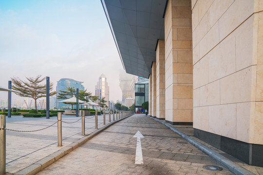 澳门现代建筑和街景和城市街景