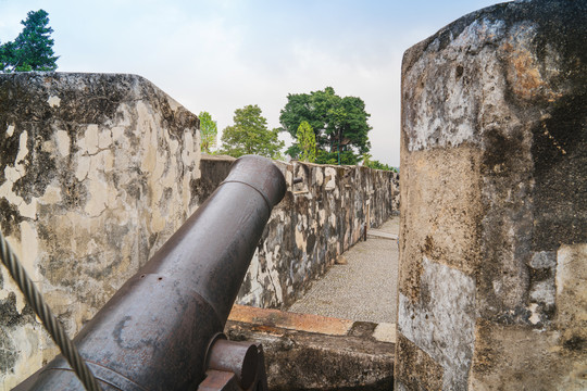 澳门古城墙和大炮台历史遗址