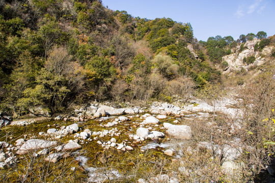 秦岭山秋景