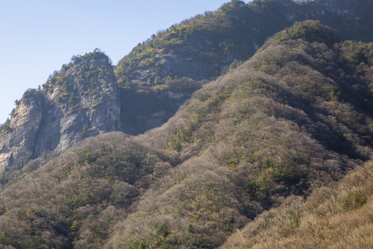 秦岭山秋景