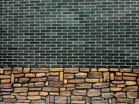 青砖石头墙