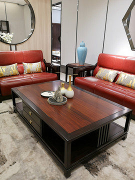 123新中式沙发组套新中式家具