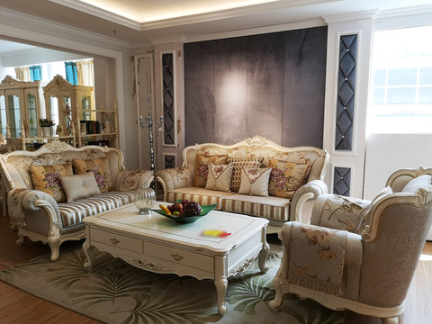 欧式美式客厅家具