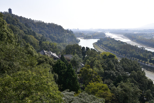 都江堰俯瞰