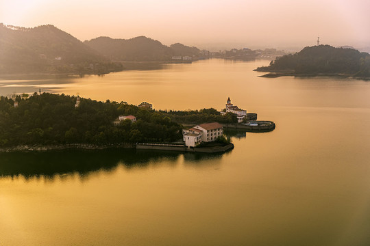 道观河水库风光