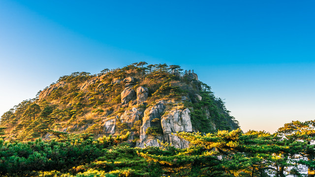 黄山狮子峰日落