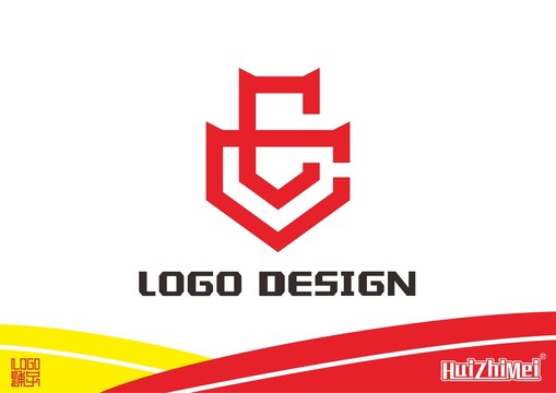 C字母标志设计C盾牌logo