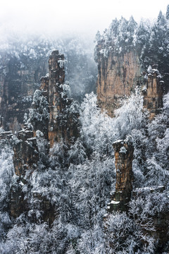 张家界雪景