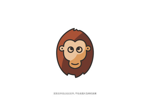 胡子猴logo商标字体字母标志