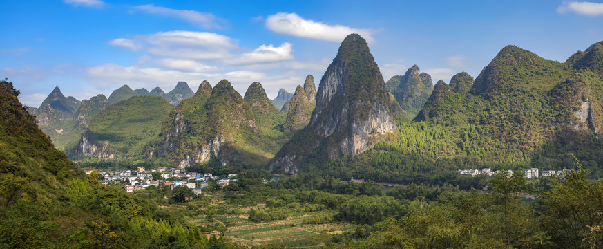 桂林山水全景图