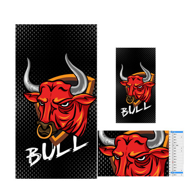 BULL牛气冲天牛头卡通手机壳