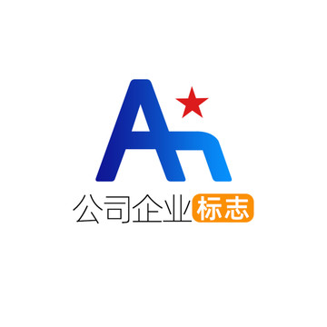 创意字母AH企业标志logo