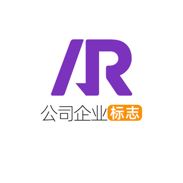 创意字母AR企业标志logo