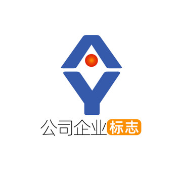 创意字母AY企业标志logo