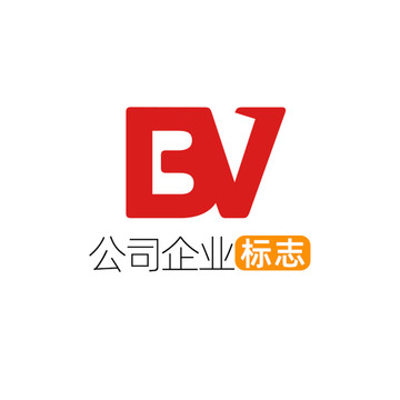 创意字母BV企业标志logo