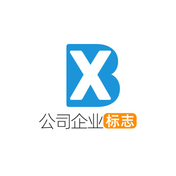创意字母BX企业标志logo