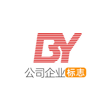 创意字母BY企业标志logo
