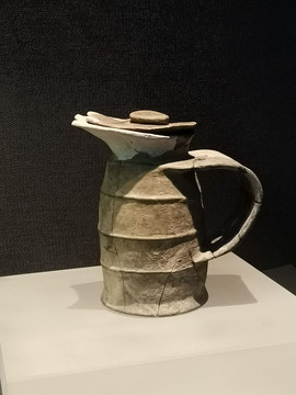 海盐博物馆良渚文化陶宽把杯