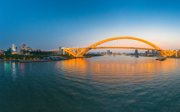 上海卢浦大桥夜景