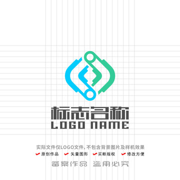 j字母旋转标志logo