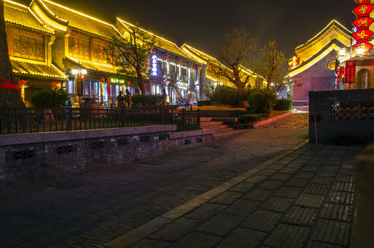 青州古街夜景