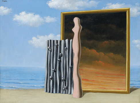 勒内·马格里特海岸上抽象画