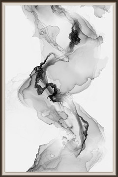 水墨画山水画抽象意境水墨画