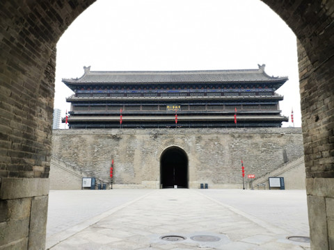 西安安远门瓮城入口