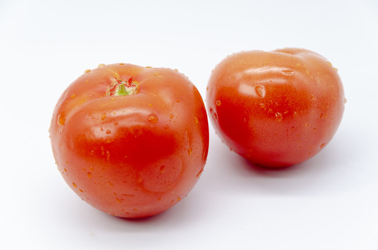 西红柿食材白底特写