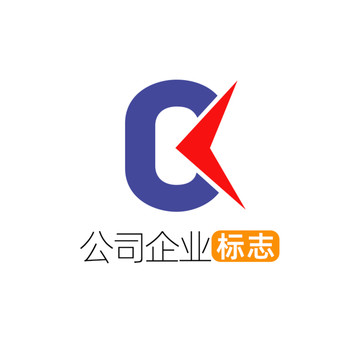 创意字母CK企业标志logo