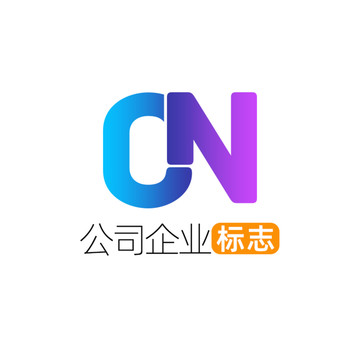 创意字母CN企业标志logo